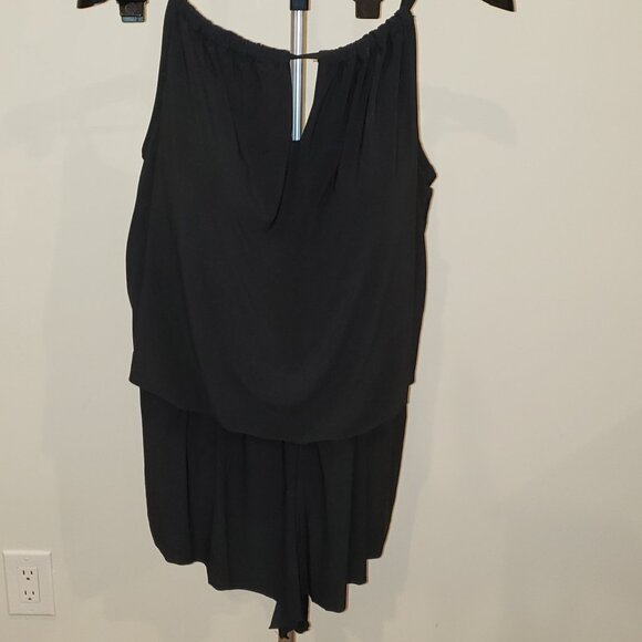 NWOT - Women's High Neck Swim Romper with Pockets One Piece Swimsuit,  Size:  16 - Picture 3 of 13